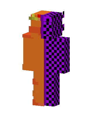 Checkered Orange skin, 3D preview
