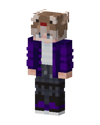 Purple Jacket Boy skin, 3D preview