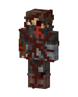 Brown Knight Boy skin, 3D preview