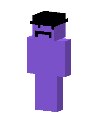Purple Mob Boy skin, 3D preview