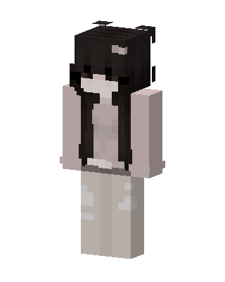 Soft Goth Girl skin, 3D preview