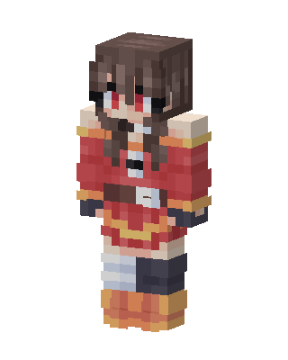 Megumin skin, 3D preview