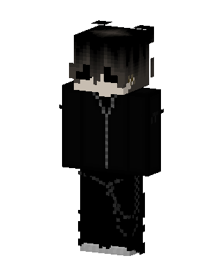 Shadow Hoodie Boy skin, 3D preview