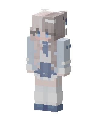 White Anime Girl Minecraft skin