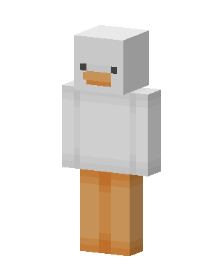 Duck Hoodie skin, 3D preview