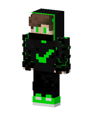 Neon Green Hoodie Minecraft skin
