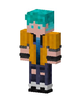 Teal Player Boy Minecraft skin