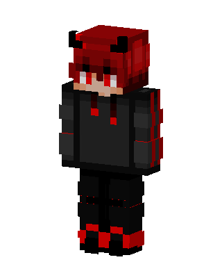 Red Devil Hoodie skin, 3D preview