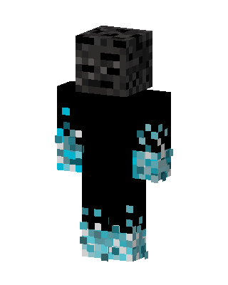 Wither Skeleton Frost skin, 3D preview