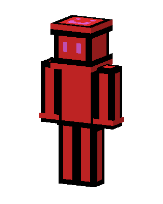 Red Robot skin, 3D preview