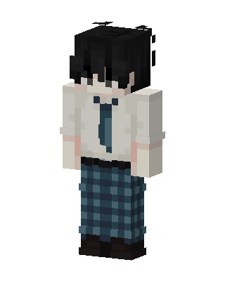 White Student Boy Minecraft white skin