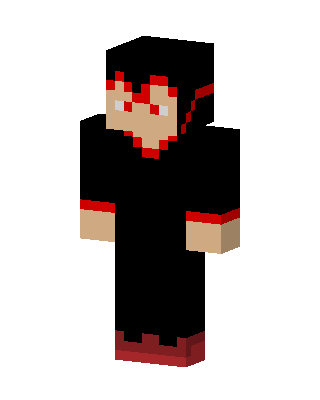 Black Villain Boy skin, 3D preview