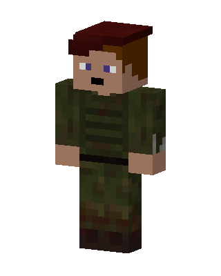 Maroon Beret Soldier skin, 3D preview