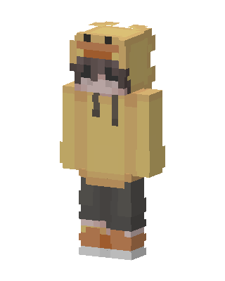 Duck Hoodie skin, 3D preview