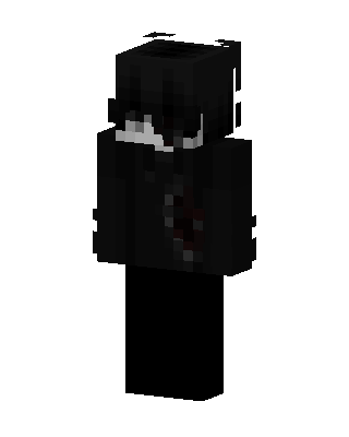 Black Villain Boy skin, 3D preview