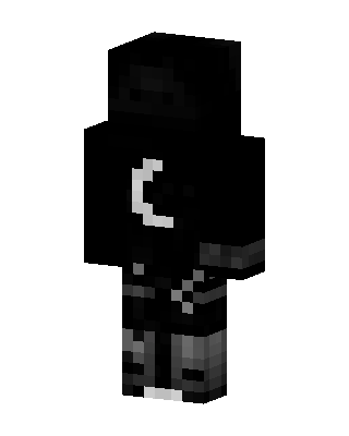 Moon Hoodie skin, 3D preview