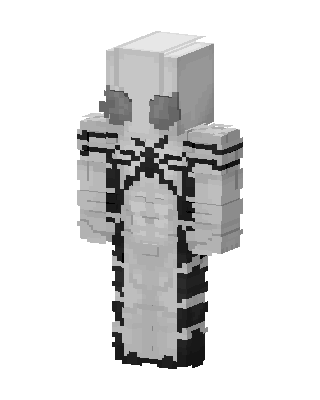White Symbiote skin, 3D preview