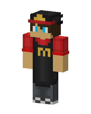 Fast Food Worker skin, 3D preview