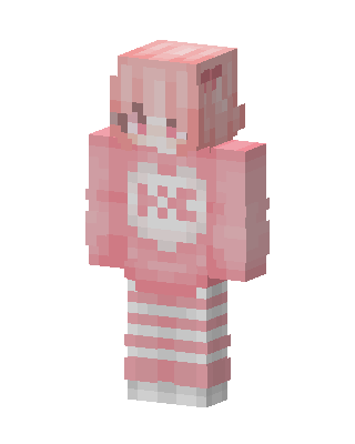 Pink Bow Hoodie Minecraft skin