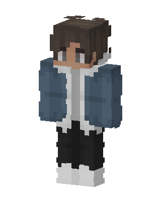 Blue Player Boy skin, 3D preview