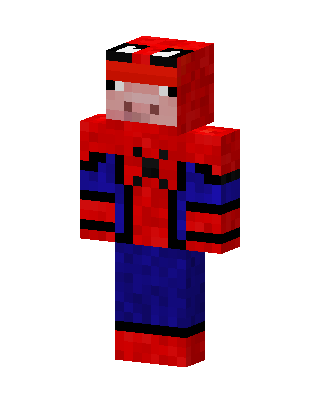 Spider-Pig Minecraft red skin