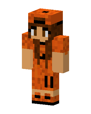 Pumpkin Girl skin, 3D preview