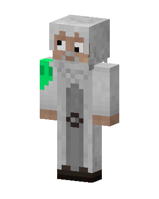 White Hero Boy skin, 3D preview