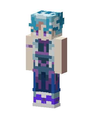 Blue Hero Girl Minecraft skin