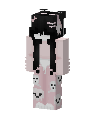Ghost Pajama Girl Minecraft skin