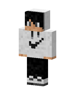 Swoosh Hoodie Boy skin, 3D preview