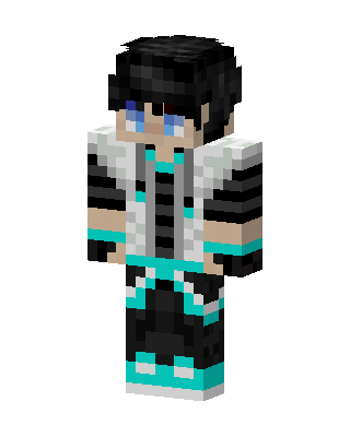 Cyber Hoodie Boy Minecraft white skin