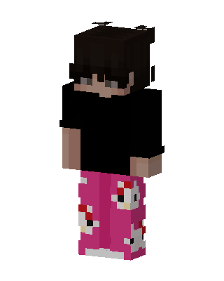 Kitty Pajama Boy skin, 3D preview