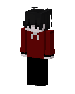 Red Emo Boy Minecraft red skin