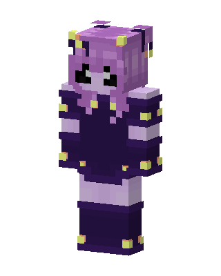 Purple Anime Girl Minecraft skin
