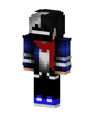 Black Player Boy skin, 3D preview