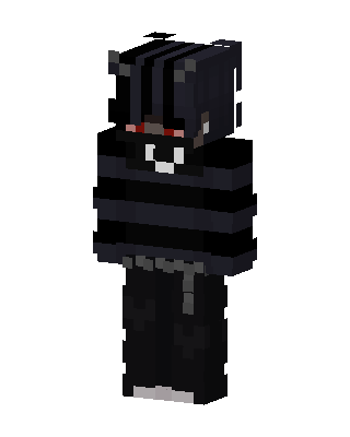 Black Villain Boy skin, 3D preview
