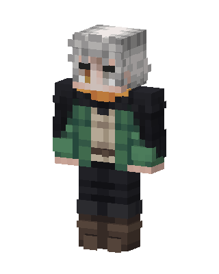 Silver Wanderer skin, 3D preview