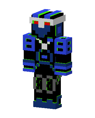 Blue Mecha Knight Minecraft skin