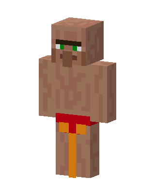 Shirtless Villager Minecraft skin