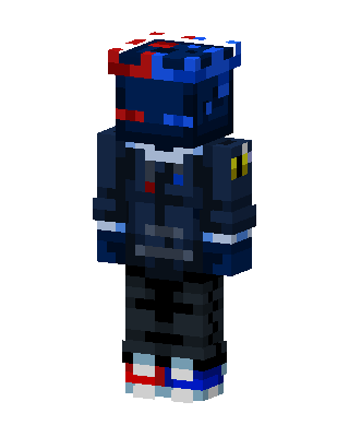 Red Blue Hoodie Minecraft skin