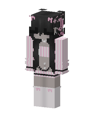 Black Anime Girl Minecraft skin