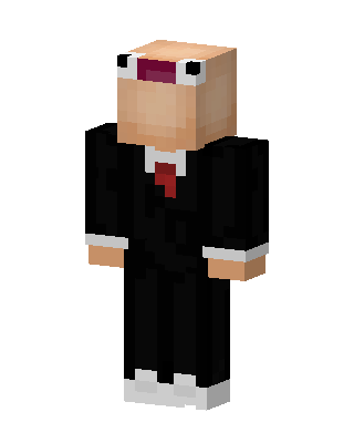 Black Suit Boy skin, 3D preview