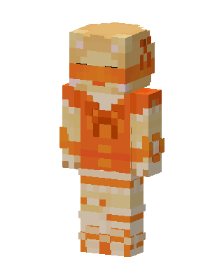 Creamsicle Hoodie skin, 3D preview