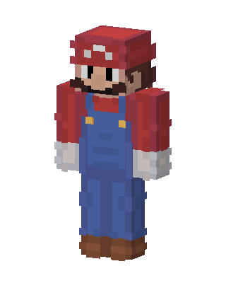 Mario skin, 3D preview