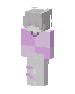 Pastel Checker Hoodie skin, 3D preview