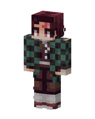 Tanjiro Kamado skin, 3D preview