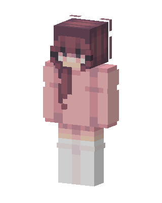 Pink Player Girl Minecraft skin