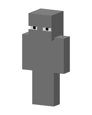 Gray Ninja skin, 3D preview