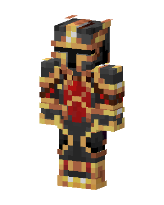Crimson Warlord skin, 3D preview