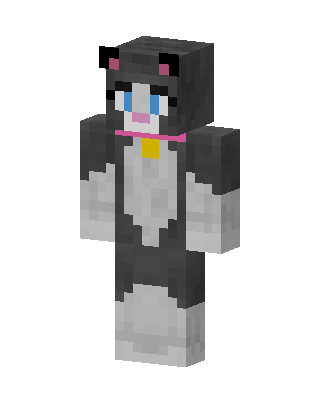 Gray Kitty Minecraft skin